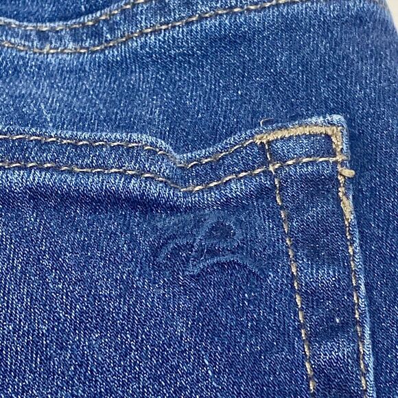 DL1961 Mara Straight Ankle Blue Jeans Size 26P W26 L25 Frayed Raw Hem Distressed - Picture 10 of 12